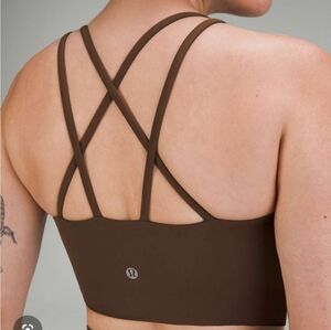 Lululemon Like A Cloud Long Line High-Neck Longline Bra- Java